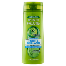 GARNIER FRUCTIS STRONG & BRILLIANT SHAMPOO, STÄRKENDER SHAMPOO FÜR NORMALES HAAR, 250 ML