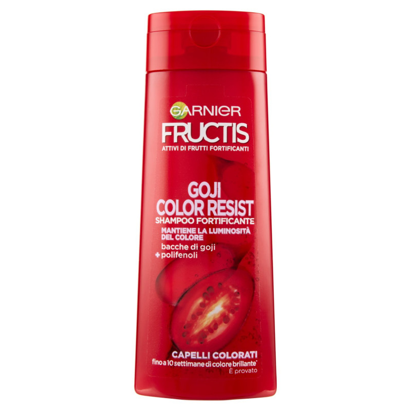 GARNIER SHAMPOO FRUCTIS COLOR RESIST, IDEALE PER CAPELLI COLORATI, 250 ML