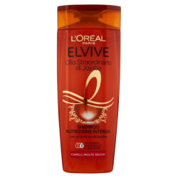 L'ORÉAL PARIS SHAMPOOING ELVIVE HUILE DE JOJOBA EXTRAORDINAIRE, NOURRIT INTENSEMENT CHEVEUX SECS, 250 ML