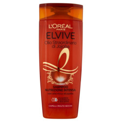 L'ORÉAL PARIS SHAMPOOING ELVIVE HUILE DE JOJOBA EXTRAORDINAIRE, NOURRIT INTENSEMENT CHEVEUX SECS, 250 ML