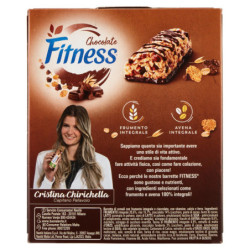 BARRITAS DE CEREAL DE CHOCOLATE FITNESS CON TRIGO, AVENA ENTERA Y CHOCOLATE 6 UNIDADES DE 23,5G