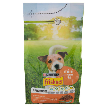 PURINA FRISKIES MINIMENÚ PARA PERROS CON POLLO Y VERDURAS 1,5 KG