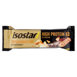 Isostad Toffee Crunchy Bar High Protein 30%, barretta proteica, gusto caramello e cioccolato - 55 g