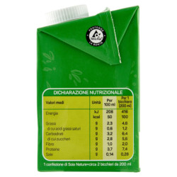 CÉRÉAL, BEBIDA DE SOJA NATURAL SIN OGM, RICA EN PROTEÍNAS, 2% DE GRASA, SIN GLUTEN - 500 ML