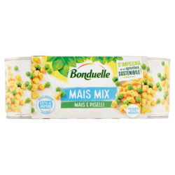 BONDUELLE CORN MIX CORN AND PEAS 3 X 170 G