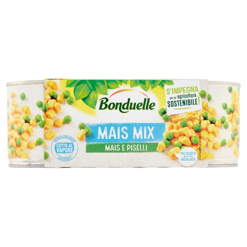 BONDUELLE CORN MIX CORN AND PEAS 3 X 170 G