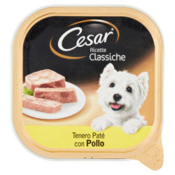 CESAR RECETAS CLÁSICAS ALIMENTACIÓN HÚMEDA PARA PERROS CON POLLO tierno 300 G