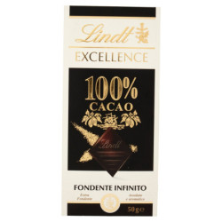 LINDT EXCELLENCE TAVOLETTA CIOCCOLATO FONDENTE 100% 50 G