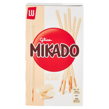 MIKADO, BISCUITS COVERED WITH WHITE CHOCOLATE - 70G