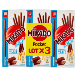 MIKADO BOLSILLO CHOCOLATE CON LECHE 39GX3