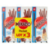 MIKADO BOLSILLO CHOCOLATE CON LECHE 39GX3