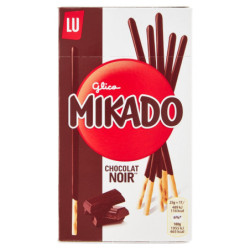 MIKADO, GALLETAS CUBIERTAS DE CHOCOLATE NEGRO - 75G