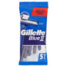 GILLETTE BLUE II RASOIO DA UOMO USA E GETTA - 5 RASOI