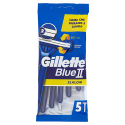 NAVAJA DE HOMBRE DESECHABLE GILLETTE BLUE II SLALOM - 5 NAVAJAS