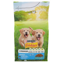 PURINA FRISKIES DOG JUNIOR MIT HÜHNCHEN UND GEMÜSE UND MIT MILCH 1,5 KG