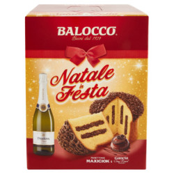 BALOCCO NATALE IN FESTA PANETTONE MAXICIOK 800G & GANCIA DOUX ROYAL DESSERT 75 CL