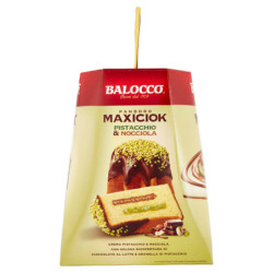 BALOCCO PANDORO MAXICIOK PISTACHO Y AVELLANA 800 G