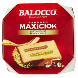 BALOCCO PANDORO MAXICIOK PISTACHO Y AVELLANA 800 G