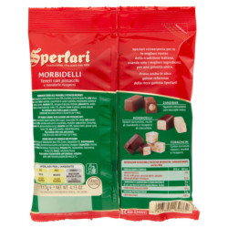 SPERLARI MORBIDELLI SUAVE CON PISTACHOS RECUBIERTOS Y ALMENDRAS 117 G