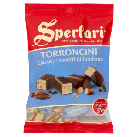 SPERLARI TORRONCINI CLASSICI RICOPERTI DI FONDENTE 117 G