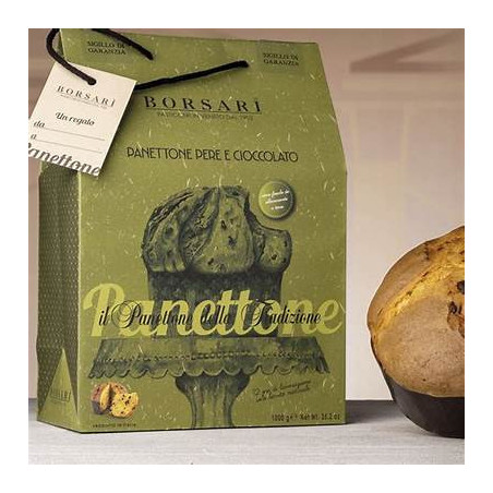 Borsari Panettone Pere E Cioccolato Shopper 1 Kg