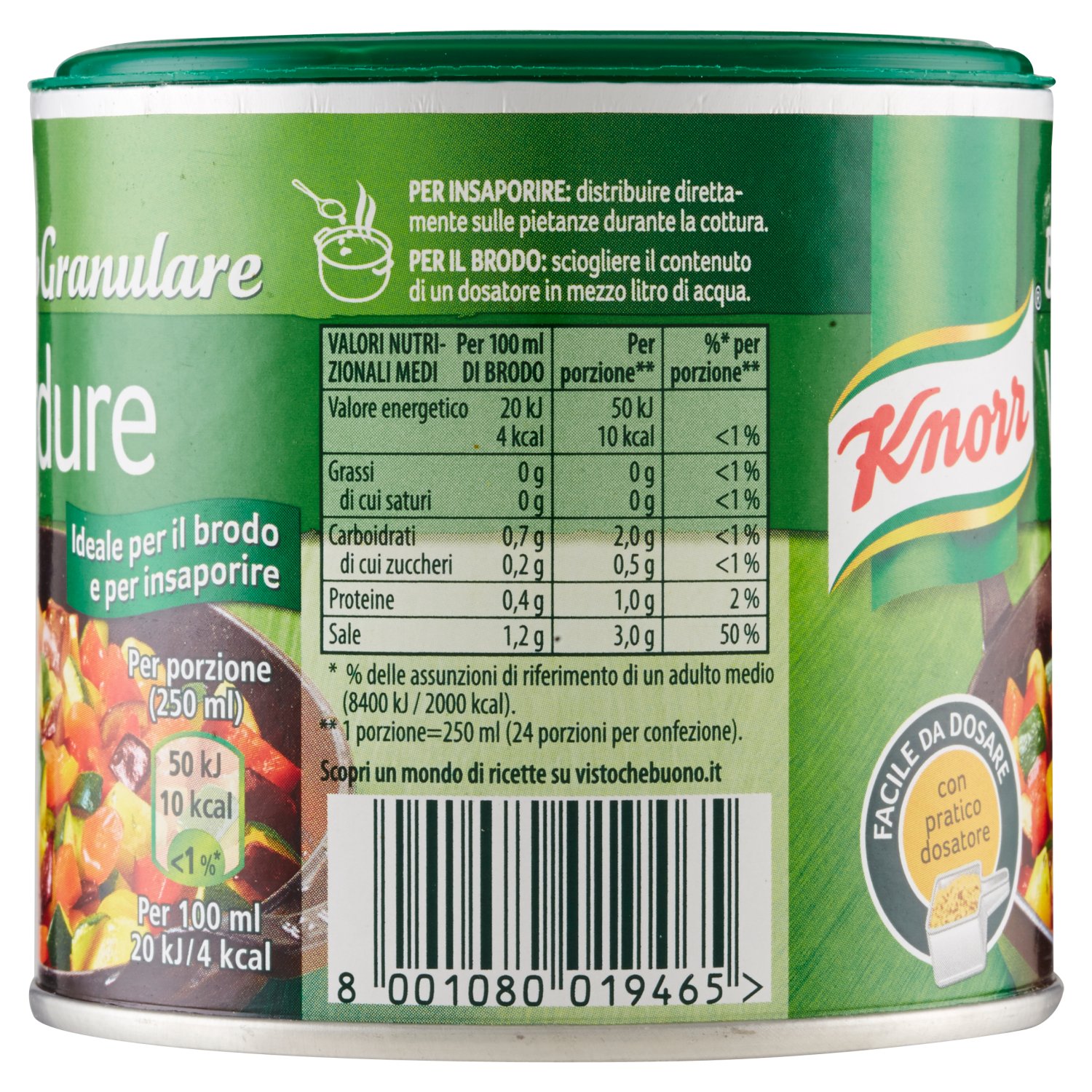 Brodo Granulare Vegetale KNORR - 8001080019465 - MULTI